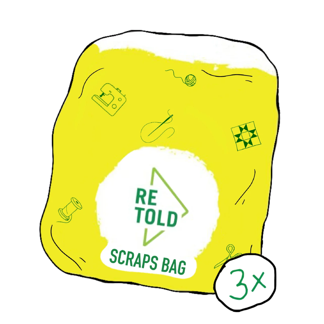 Fabric Scraps Bag Threesome