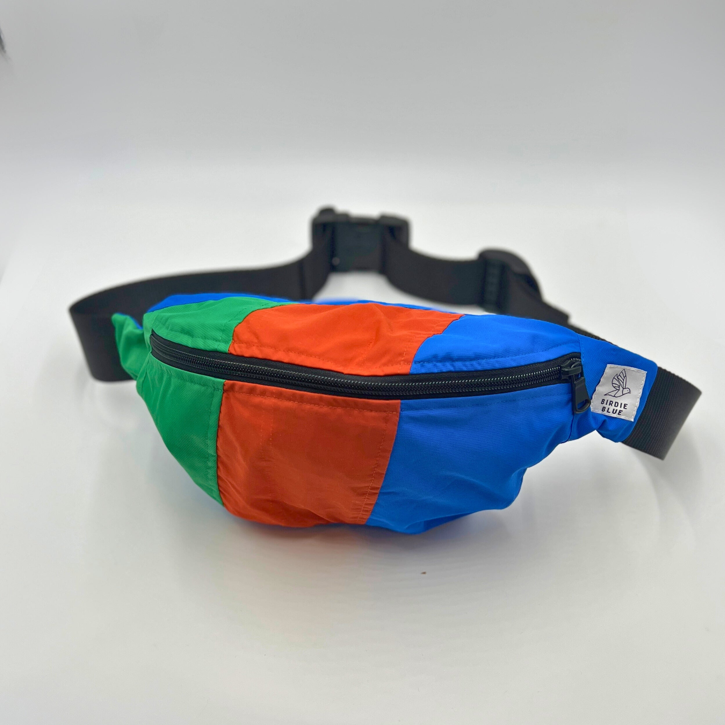 Blue and clearance white fanny pack